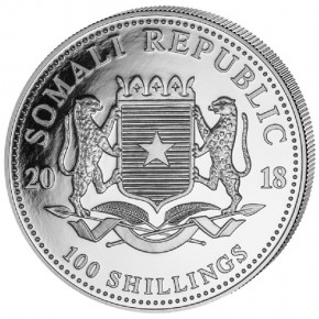 Somalia Leopard Silber 1 oz 2018