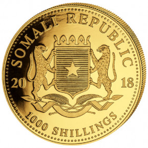 Somalia Leopard 2018 Gold 1 oz