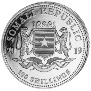 Somalia Elefant Silber 5 oz 2019