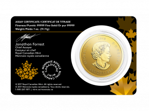 Maple Leaf Gold 1 oz  - Golden Eagle 2018
