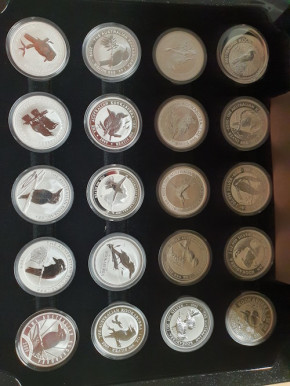 Kookaburra Set 2009 Silber 20 x 1 oz