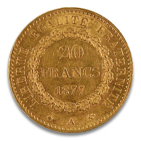 20 Francs stehender Engel