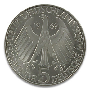 5 DM Theodor Fontane 1969