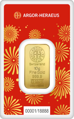 Goldbarren Argor-Heraeus Lunar Schlange 2025 - 10 g