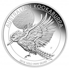 Kookaburra 2018 Silber 1 kg polierte Platte