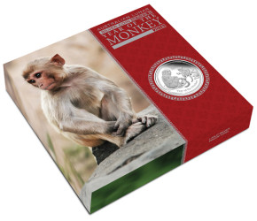 Lunar II Affe 2016 Silber 1 kg polierte Platte