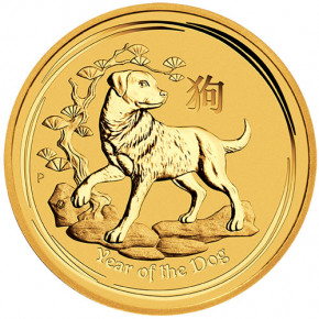 Lunar II Hund 2018 Gold 1/20 oz