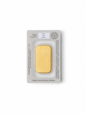 Goldbarren C. Hafner gegossen 100 g