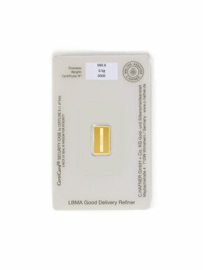 Goldbarren C. Hafner 0.5 g