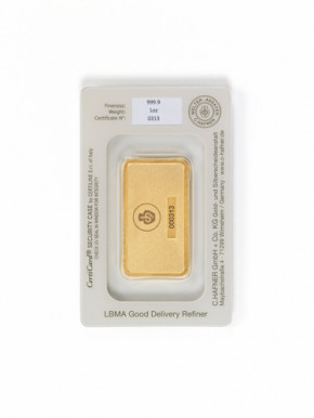 Goldbarren C. Hafner 1 oz