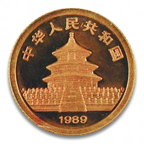 China Panda Gold 1/20 Unze 1989