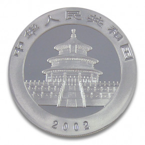 China Panda Silber 1 oz 2002