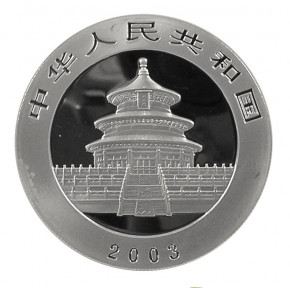 China Panda Silber 1 oz 2003