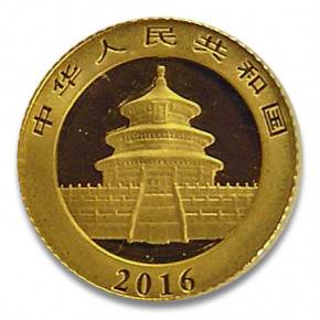 China Panda Gold 1 g 2016