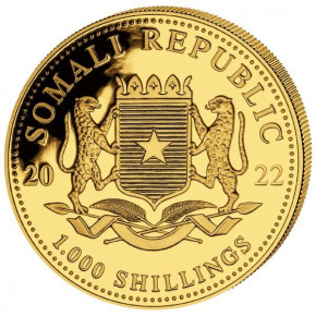 Somalia Elefant 2022 Gold 1 oz