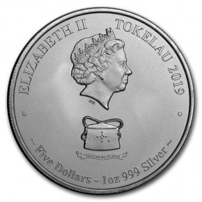 Tokelau - Karettschildkroete Silber 1 oz 2019