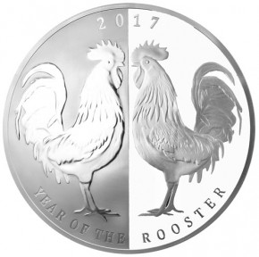 Tokelau - Lunar Hahn Silber 1 oz 2017 PP