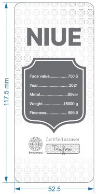 Münzbarren Niue - Niue 15 kg 2021