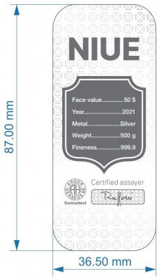 Münzbarren Niue - Niue 500 g 2021