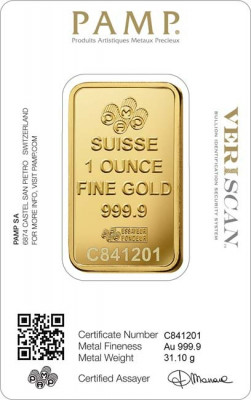 Goldbarren PAMP - 1 oz