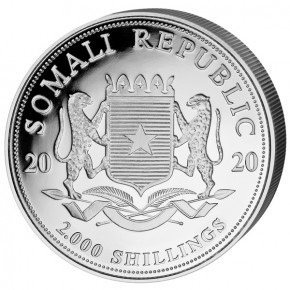 Somalia Elefant Silber 1 kg 2020