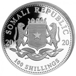 Somalia Elefant Silber 1 oz 2020