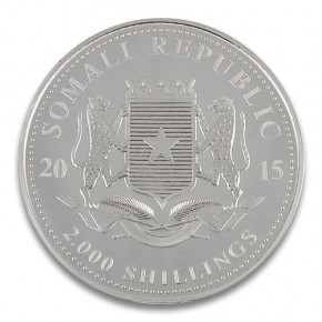 Somalia Elefant Silber 1 kg 2015