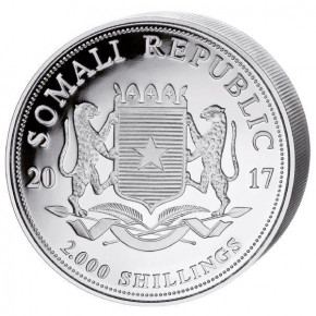 Somalia Elefant Silber 1 kg 2017