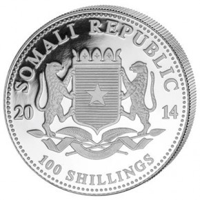 Somalia Elefant Silber 1 oz 2014