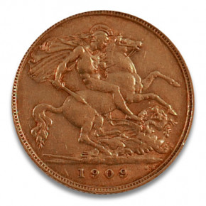 Sovereign 1/2 Pfund Eduard VII