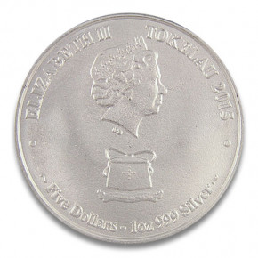 Tokelau - Weißer Hai Silber 1 oz 2015