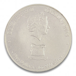 Tokelau - Tunfisch Silber 1 oz 2014