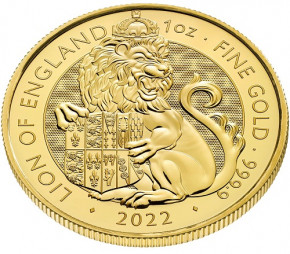 Tudor Beasts Lion Gold 1 oz 2022