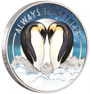 Tuvalu - Always Together - Pinguine - 2018 Silber 1/2 oz PP