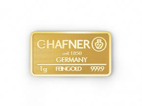 Goldbarren C. Hafner For you weiß 1 g