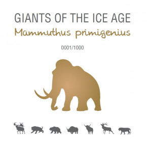 Ghana - Giganten der Eiszeit - Wollmammut 1 oz Gold 2019