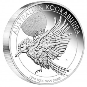 Kookaburra 2018 Silber 1 kg polierte Platte