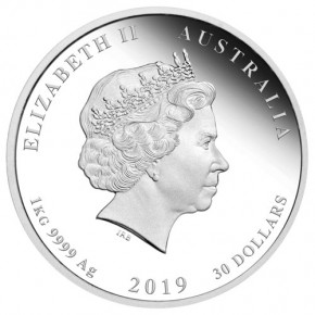 Lunar II Schwein 2019 Silber 1 kg polierte Platte