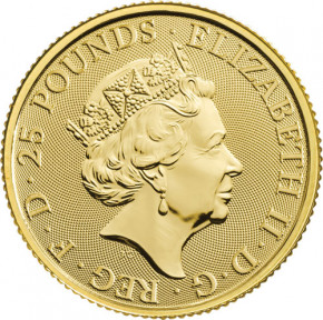 Queens Beast Yale of Beaufort Gold 1 oz 2019