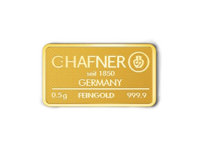 Goldbarren C. Hafner 0.5 g