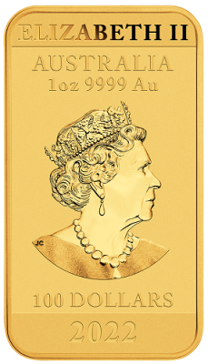 Dragon Rectangular Australien 2022 Gold 1 oz