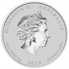 Lunar II Schwein 2019 Silber 10 oz