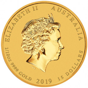 Lunar II Schwein 2019 Gold 1/10 oz