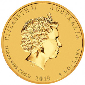 Lunar II Schwein 2019 Gold 1/20 oz