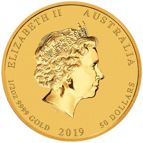 Lunar II Schwein 2019 Gold 1/2 oz