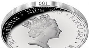 Niue - Jahr des Hahnes 2017 - 5 oz Silber vergoldet