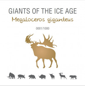 Ghana - Giganten der Eiszeit - Riesenhirsch 1 kg Silber 2019