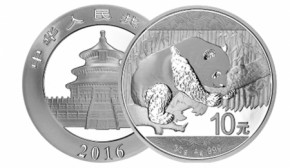 China Panda Silber 30 g 2016