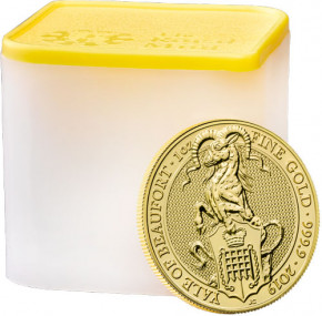 Queens Beast Yale of Beaufort Gold 1 oz 2019