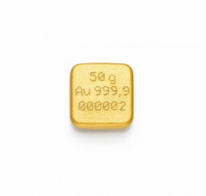 Goldbarren C. Hafner gegossen 50 g